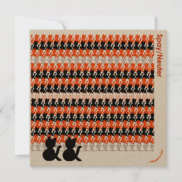 Cartes Pour Fêtes Annuelles "Catcetera : Spay/Neuter" Sauvez les oiseaux