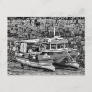 Cartes Pour Fêtes Annuelles Catherine Anne Bateau de pêche Port Newquay
