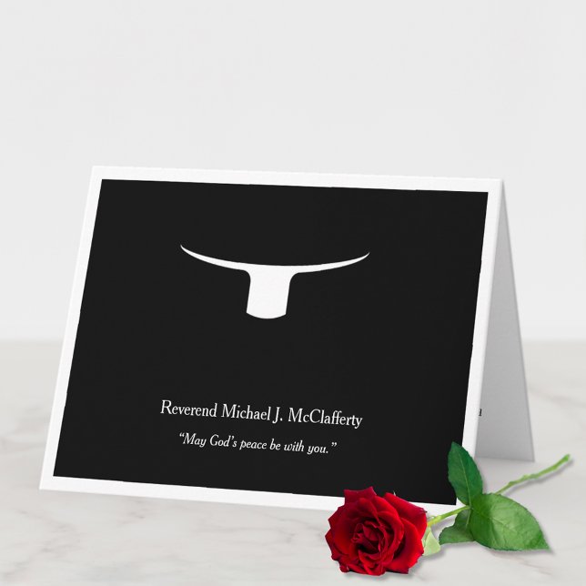 Cartes Pour Fêtes Annuelles Catholique Prêtre diacre Stationery Écriture Verse (Créateur téléchargé)