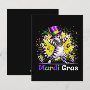 Cartes Pour Fêtes Annuelles Cats Kitten Kitty Mardi Gras Festival