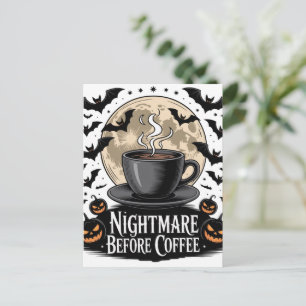 Cartes Pour Fêtes Annuelles Cauchemar Avant Halloween Café