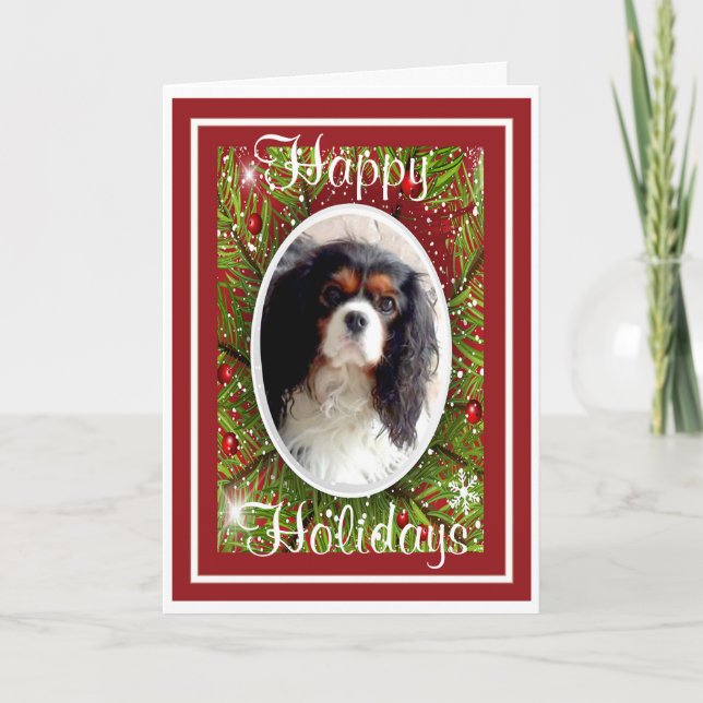 Cartes Pour Fêtes Annuelles Cavalier King Charles Spaniel Christmas Card (Devant)