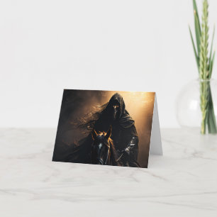 Cartes Pour Fêtes Annuelles Cavalier noir Halloween