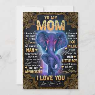 Cartes Pour Fêtes Annuelles Ce n'est pas facile pour une femme d'élever un hom