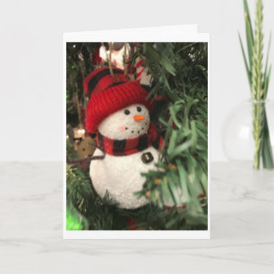CARTES POUR FÊTES ANNUELLES CE PETIT BONHOMME DE NEIGE VEUT DIRE *JOYEUX NOËL*
