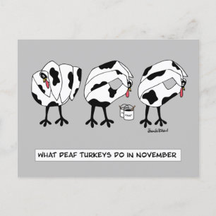 Cartes Pour Fêtes Annuelles Ce que font les dindes Sourdes en novembre