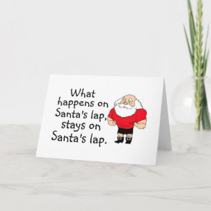Cartes Pour Fêtes Annuelles Ce qui se produit sur Santa enroulez les séjours