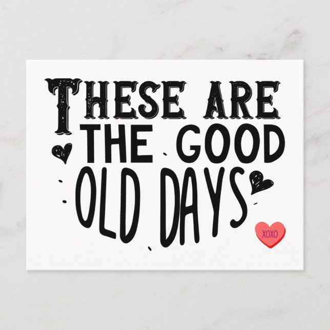 Cartes Pour Fêtes Annuelles Ce Sont Les Bons Jours (Devant)