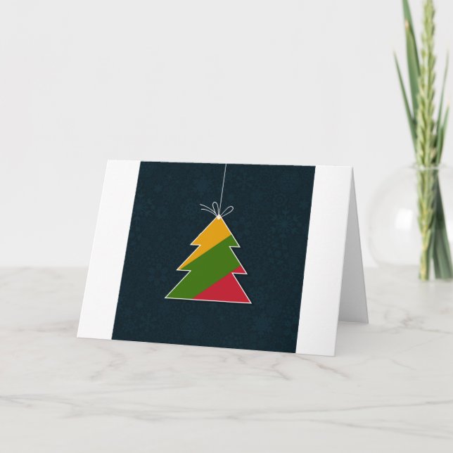 Cartes Pour Fêtes Annuelles Cébratory tree (Devant)