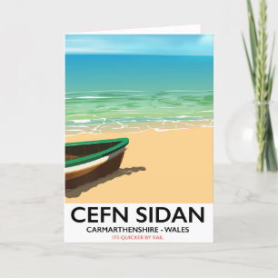 Cartes Pour Fêtes Annuelles Cefn Sidan, Carmarthenshire Pays de Galles vintage