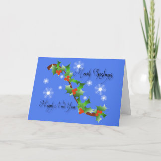 Cartes Pour Fêtes Annuelles Ceinture de houx