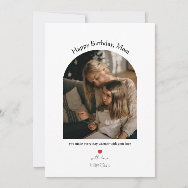 Cartes Pour Fêtes Annuelles Celebrate Mom with a warm, heartfelt birthday card (Devant)