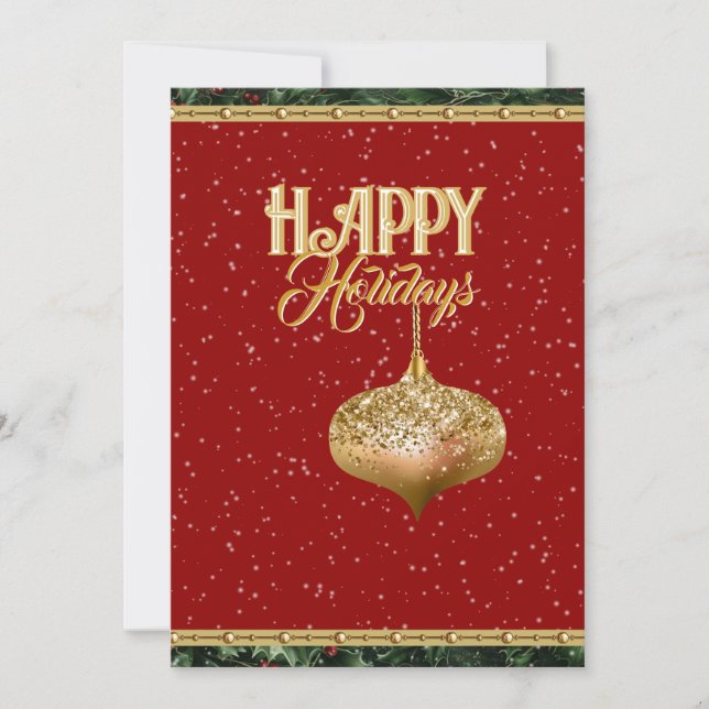 Cartes Pour Fêtes Annuelles Celebrate the Season with a Sparkling Holiday Card (Devant)
