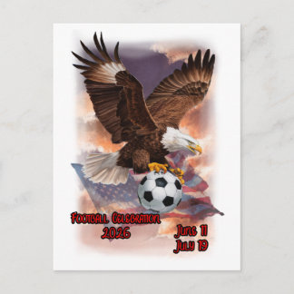 Cartes Pour Fêtes Annuelles Célébration de football 2026 sur un