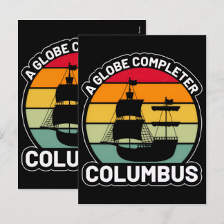 Cartes Pour Fêtes Annuelles Célébration de la Journée de Christophe Colomb : H