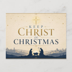 Cartes Pour Fêtes Annuelles Célébration de Noël à l'Église la veille de Noël