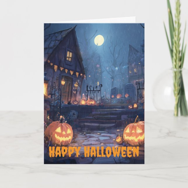 Cartes Pour Fêtes Annuelles Célébration d'Halloween (Devant)