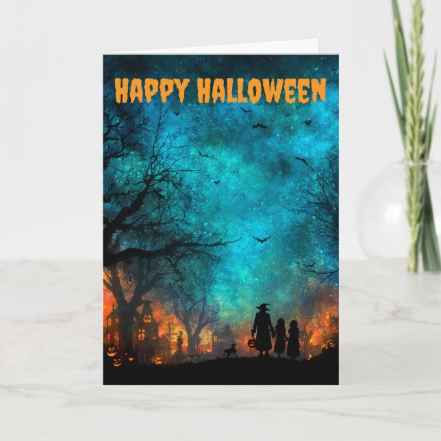 Cartes Pour Fêtes Annuelles Célébration d'Halloween (Devant)