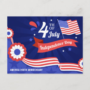 Cartes Pour Fêtes Annuelles Célébration du 250e anniversaire de l'indépendance