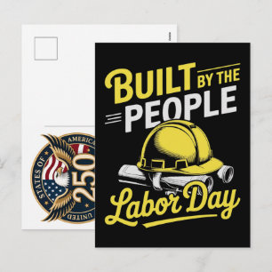 Cartes Pour Fêtes Annuelles Célébration du jour de la fête du Travail USA 250 