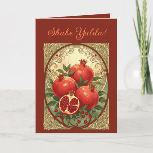 Cartes Pour Fêtes Annuelles Célébration du solstice d'hiver Yalda à la grenade