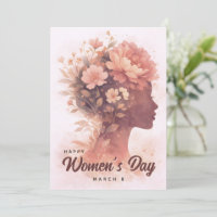 Célébration élégante de la Journée de la femme flo