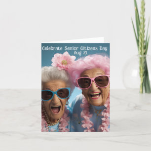 Cartes Pour Fêtes Annuelles Célébrer la Journée des seniors