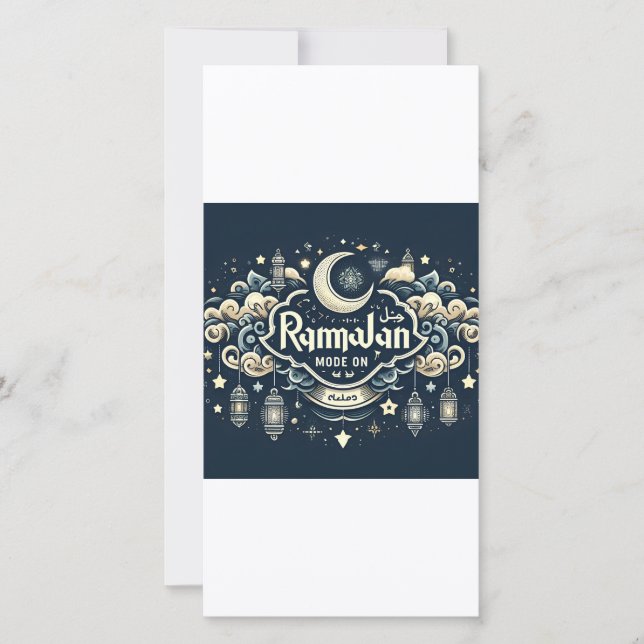 Cartes Pour Fêtes Annuelles Célébrer le Ramadan avec le mode RamadanOn (Devant)
