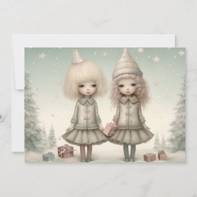 Cartes Pour Fêtes Annuelles Célébrons ensemble Je vous souhaite un joyeux Noël (Devant)