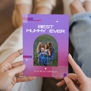 Cartes Pour Fêtes Annuelles Céleste MEILLEURE MUMMY JAMAIS Fête des Mères Phot