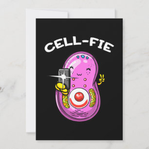 Cartes Pour Fêtes Annuelles Cell-Fie Biologie Professeur de sciences Étudiant 