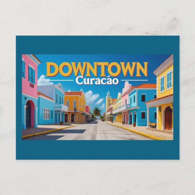 Cartes Pour Fêtes Annuelles Centre-ville de curacao (Devant)