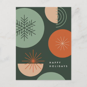 Cartes Pour Fêtes Annuelles Cercles de vacances Abstraits