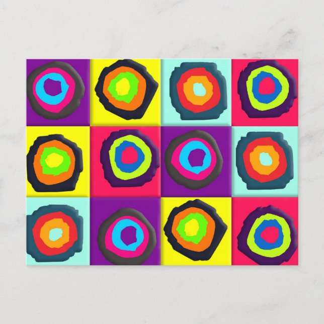 Cartes Pour Fêtes Annuelles cercles motif (Devant)