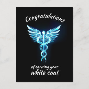 Cartes Pour Fêtes Annuelles Cérémonie de la robe blanche Crystal Médicale