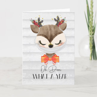 Cartes Pour Fêtes Annuelles Cerf au masque facial