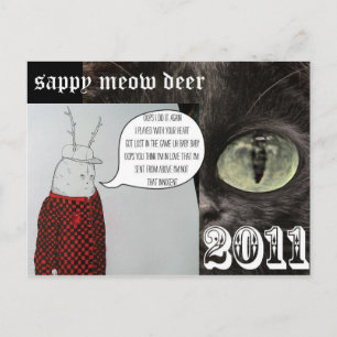 Cartes Pour Fêtes Annuelles cerf de corail