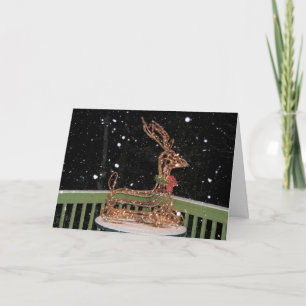 Cartes Pour Fêtes Annuelles Cerf de Noël
