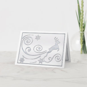 Cartes Pour Fêtes Annuelles Cerf stylisé