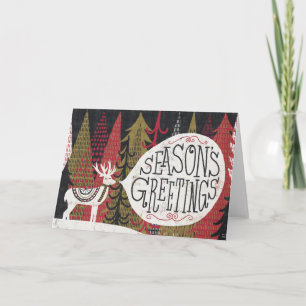 Cartes Pour Fêtes Annuelles Cerfs communs originaux de Noël