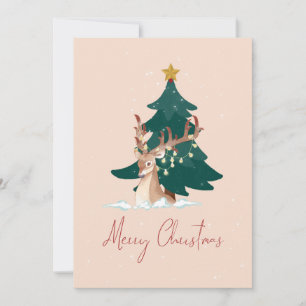 Cartes Pour Fêtes Annuelles cerfs de Noël
