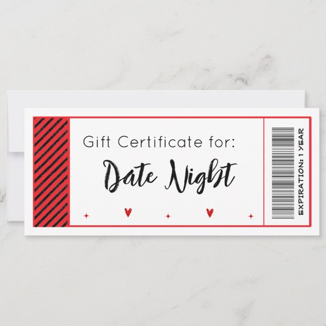 Cartes Pour Fêtes Annuelles Certificat-cadeau  (Devant)