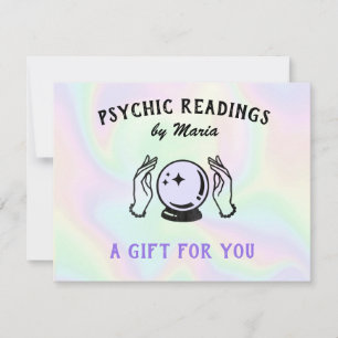 Cartes Pour Fêtes Annuelles Certificat cadeau Psychique Moyen Holographique