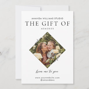 Cartes Pour Fêtes Annuelles Certificats de carte-cadeau du photographe