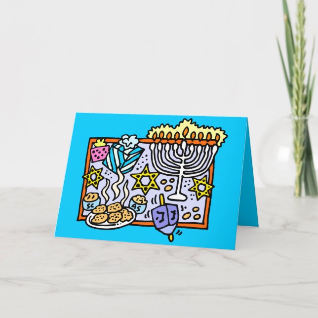 Cartes Pour Fêtes Annuelles C'est Hanoukka ! (Devant)