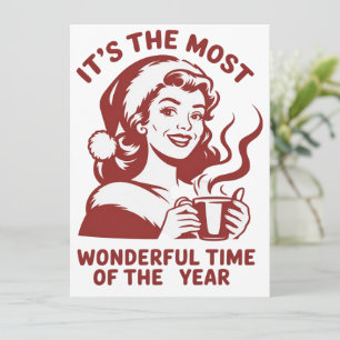 Cartes Pour Fêtes Annuelles C'est la période la plus merveilleuse avec un Noël