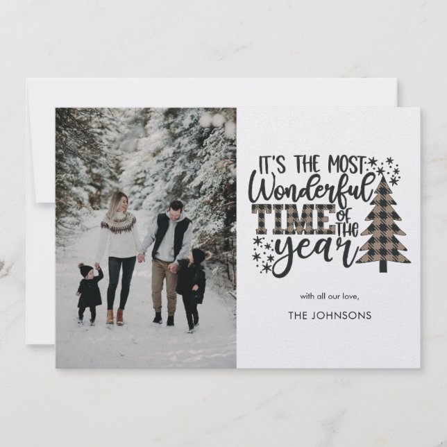 Cartes Pour Fêtes Annuelles C'est la période la plus merveilleuse de l'année (Devant)