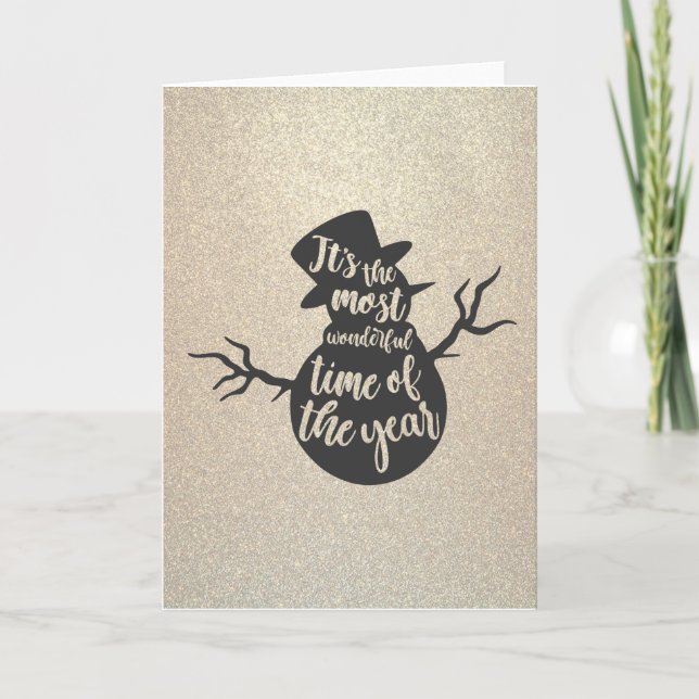 Cartes Pour Fêtes Annuelles C'est la période la plus merveilleuse de l'année (Devant)