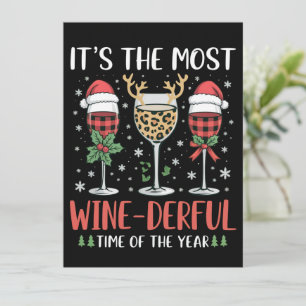 Cartes Pour Fêtes Annuelles C'est la période la plus merveilleuse du vin de l'
