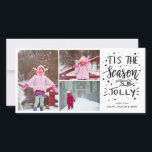 Cartes Pour Fêtes Annuelles C'Est La Saison D'Être Jolly Modern Script Photo<br><div class="desc">C'Est La Saison D'Être Jolly Modern Script Photo</div>